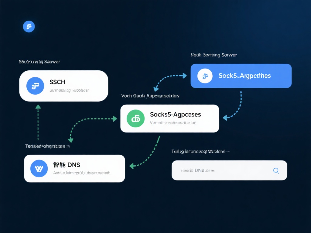 解决VPN无法翻墙问题,选择更稳定服务指南 结合使用代理服务器:借助SSH、Socks5代理和